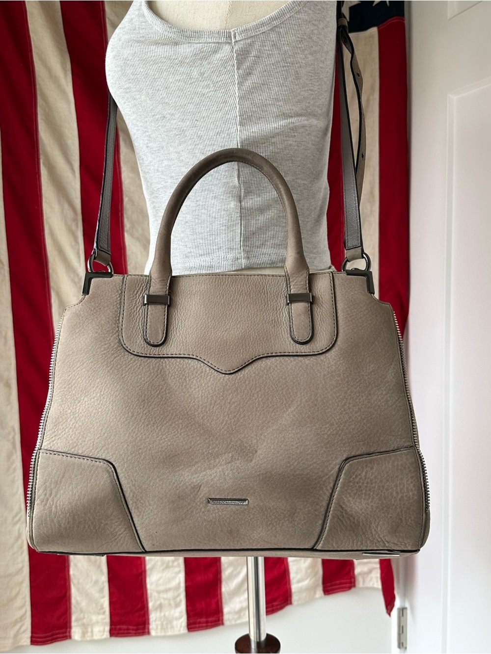 Rebecca Minkoff Crossbody Amorous Satchel Gray - Picture 2 of 11